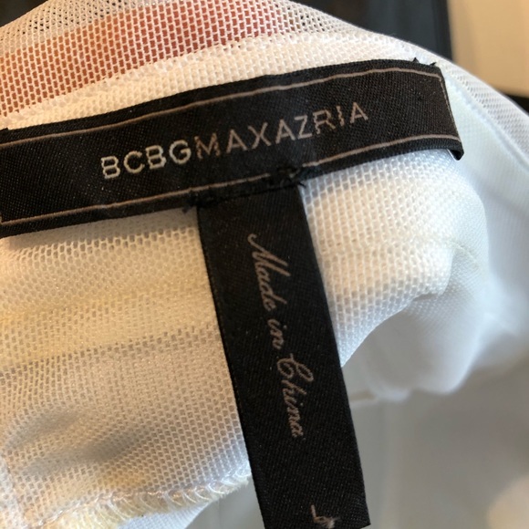 BCBG White Sheer Formal Gown - Picture 5 of 6